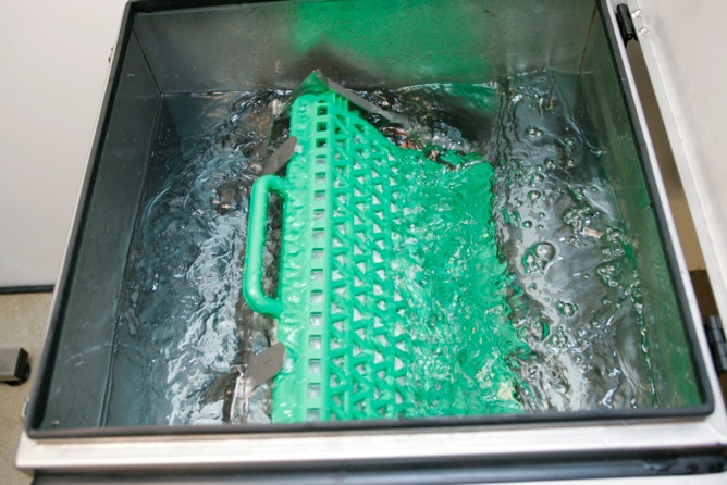 Step 2. Place cartridge with frozen colostrum into the Golden Calf Company Colostrum Management System Unit and choose thawing program. In fifteen minutes, the colostrum will be at 105F and ready to be fed. Step 2. Place cartridge with frozen colostrum into the Golden Calf Company Colostrum Management System Unit and choose thawing program. In fifteen minutes, the colostrum will be at 104F and ready to be fed.
