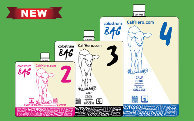 Calf Hero Colostrum Bag Nipple feed Tube Feed colostrum
